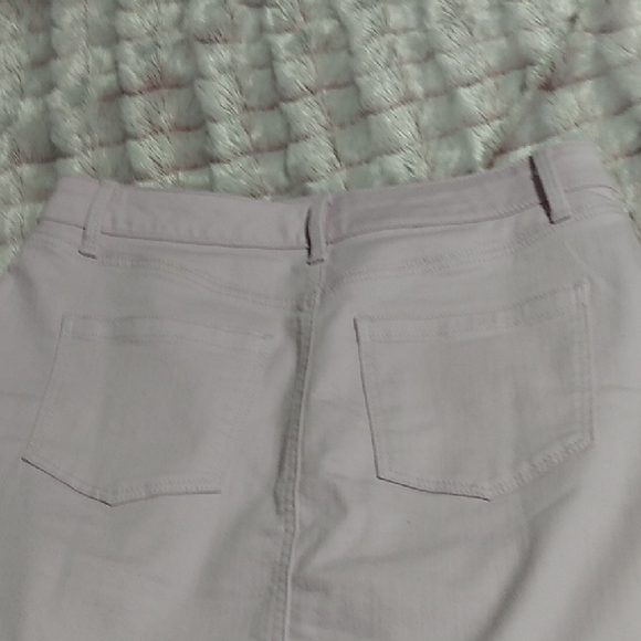 Nwot Talbots Elegant Lavender Denim Women's Skirt - Picture 6 of 7